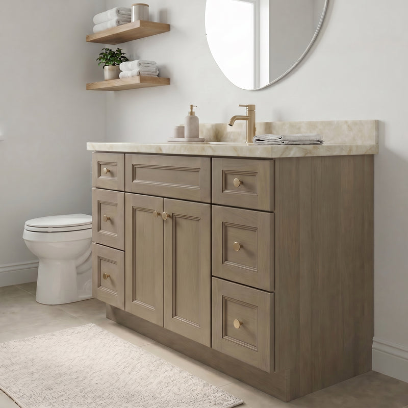 48" Willowdale Vanity — three-quarter view