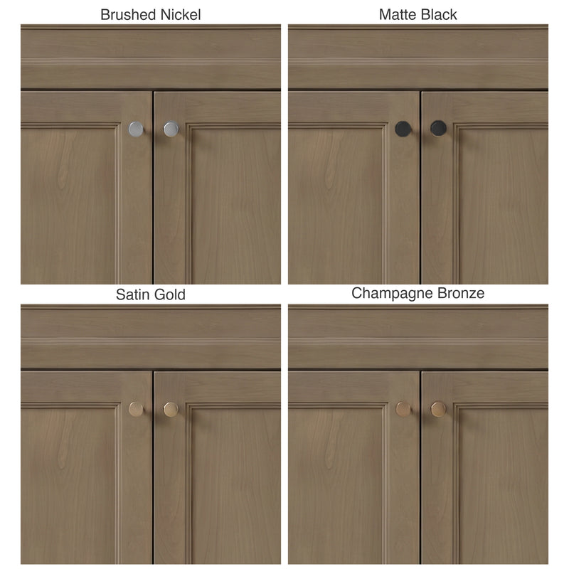 Knob finish options