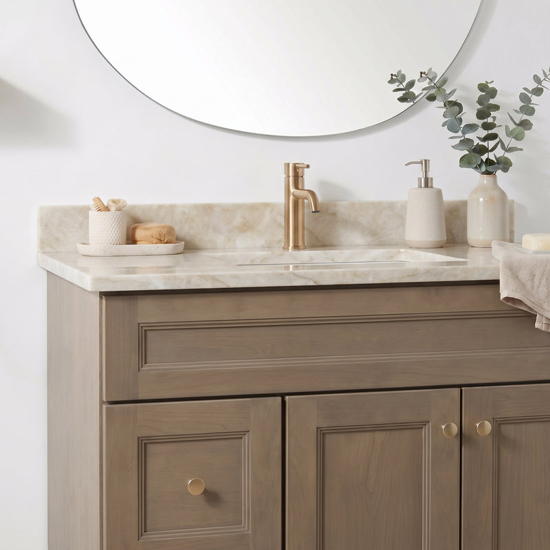 36" Willowdale Vanity with Cream Quartzite Top