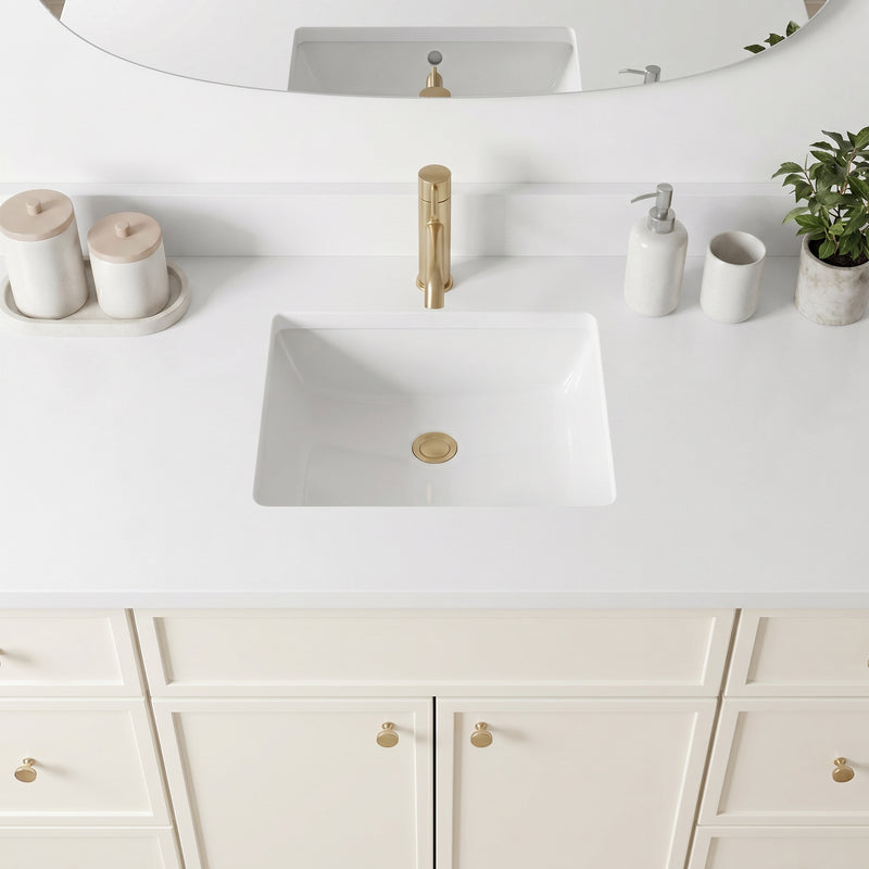 48" Slim Shaker Vanity — Off White
