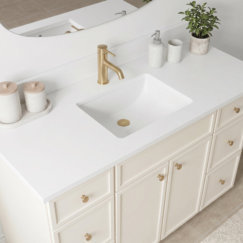 48" Slim Shaker Vanity — Off White