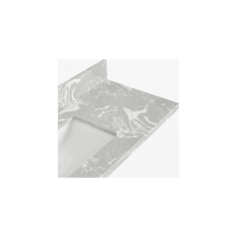 Oakline Cloudy Grey Quartz Vanity Top