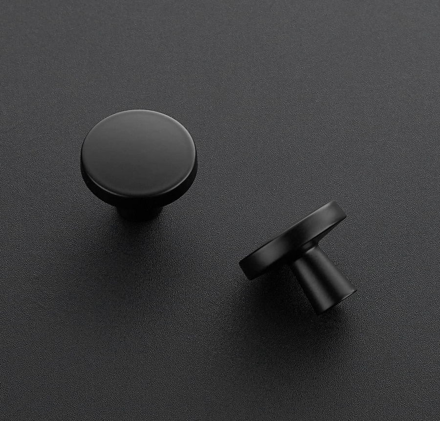 Matte Black cabinet knob