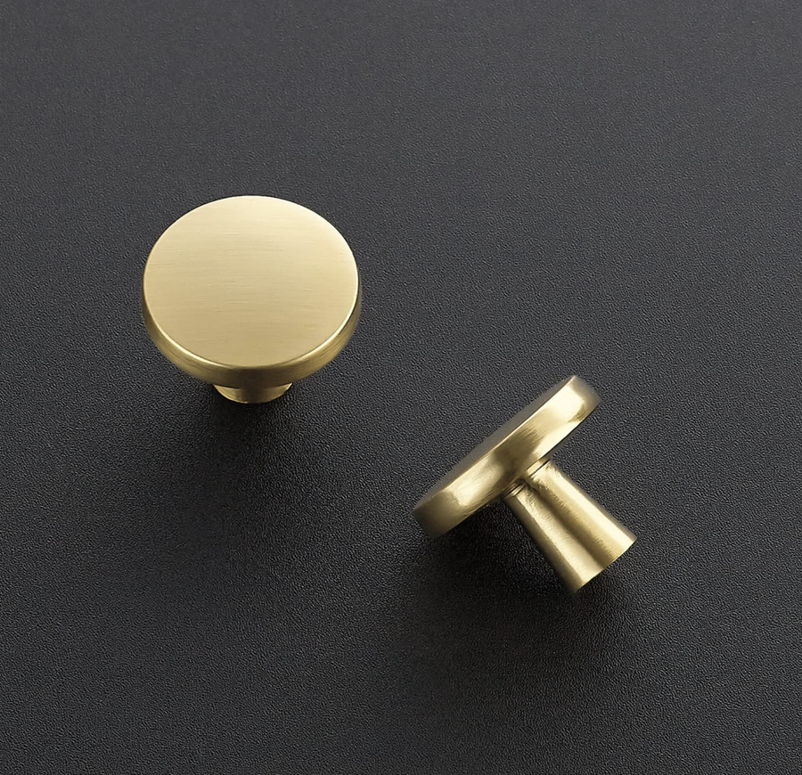 Satin Gold cabinet knob