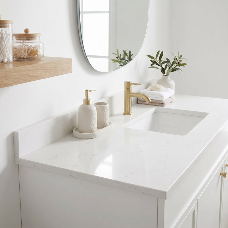 42" Slim Shaker Vanity — White