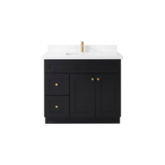36" Shaker Bathroom Vanity – Black