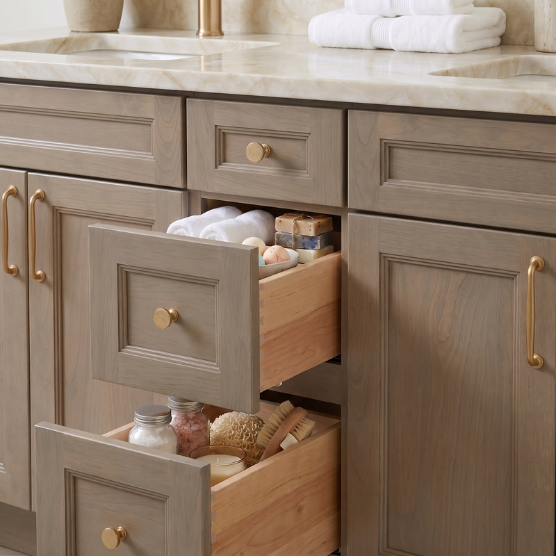 Soft-close drawers — birch interior