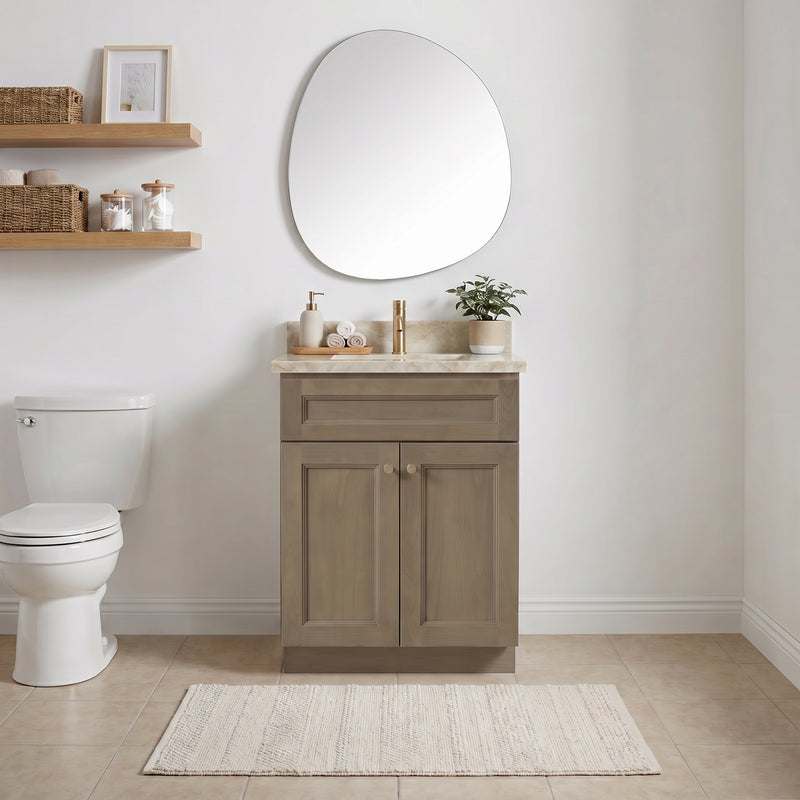 24" Willowdale Vanity with Cream Quartzite Top