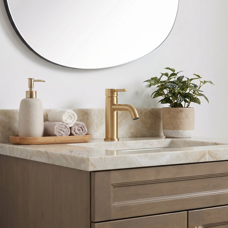 24" Willowdale Vanity with Cream Quartzite Top