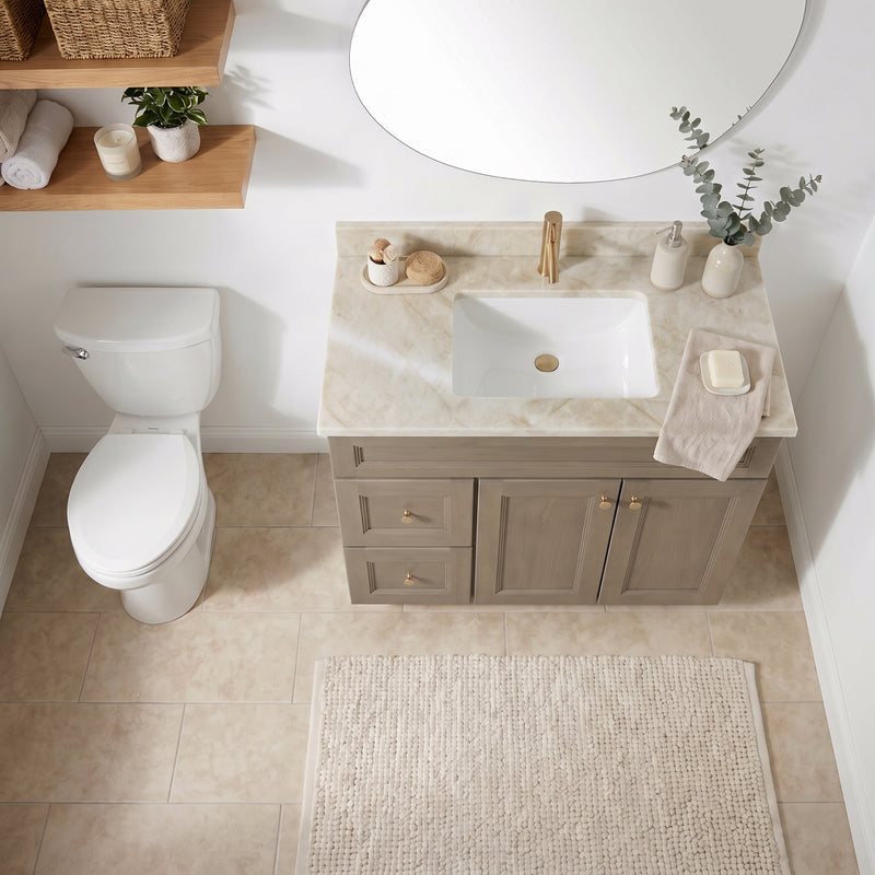 36" Willowdale Vanity with Cream Quartzite Top
