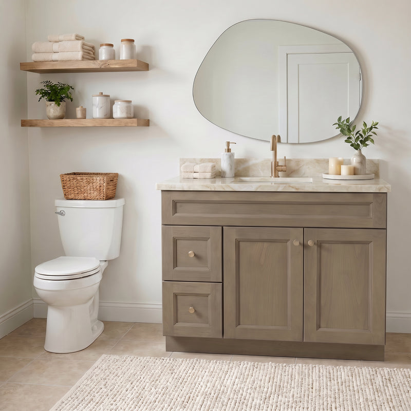 42" Willowdale Vanity with Cream Quartzite Top