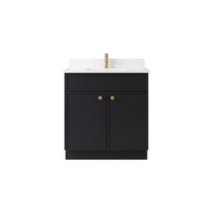 30" Slim Shaker Bathroom Vanity – Black