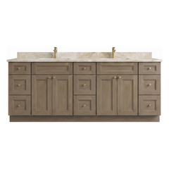 84" Shaker Bathroom Vanity – Willowdale – 6 Drawers