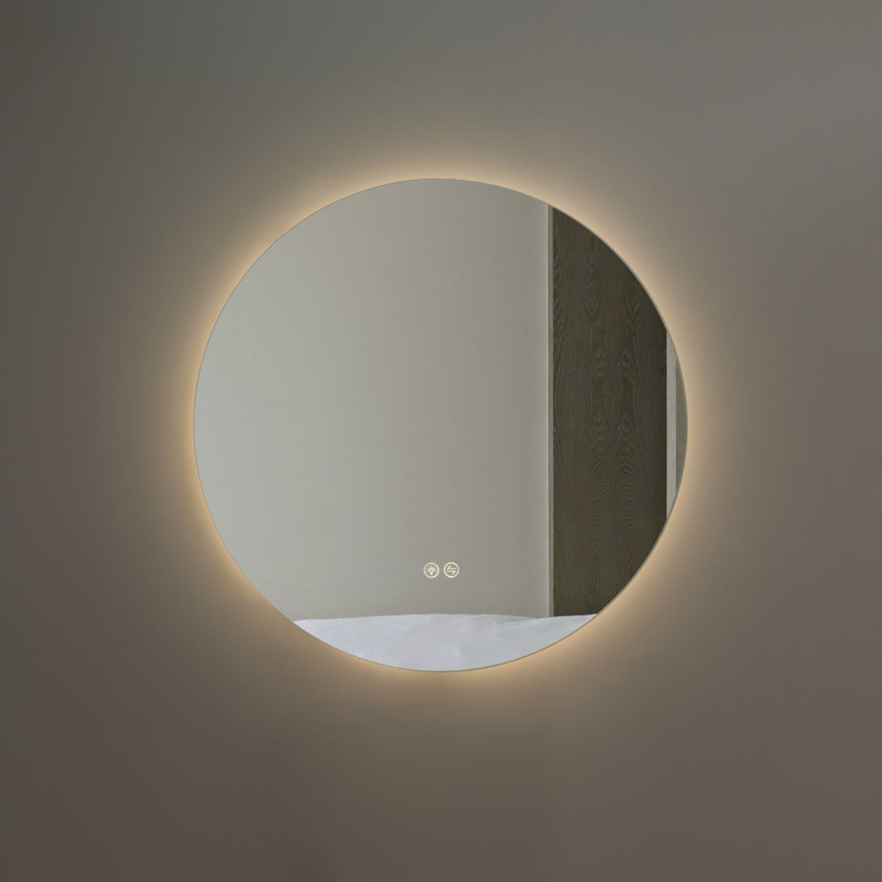 Oakline Round Backlit LED Bathroom Mirror