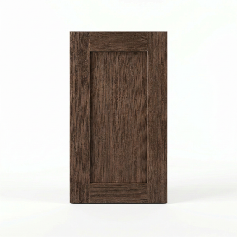 Coffee Bean Oak door finish swatch — Oakline Cabinets
