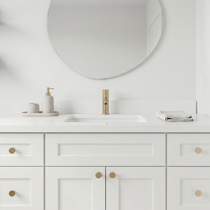 48" White Shaker Vanity – Single Sink