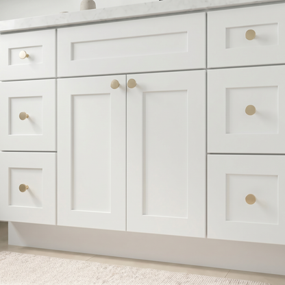 48" White Shaker Vanity – Single Sink