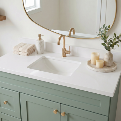 42" Olive Green Shaker Vanity – Single Sink