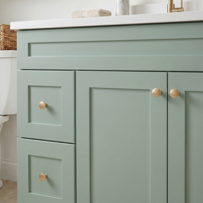 42" Olive Green Shaker Vanity – Single Sink