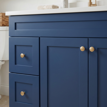 42" Navy Blue Shaker Vanity - Single Sink