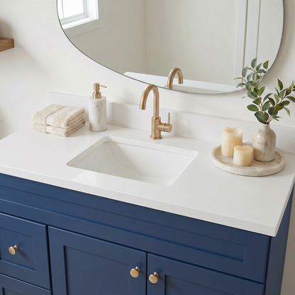 42" Navy Blue Shaker Vanity - Single Sink