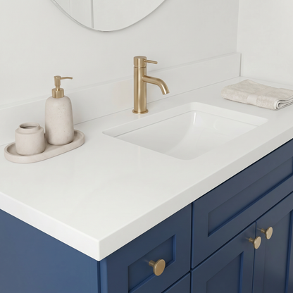 48" Navy Blue Shaker Vanity - Single Sink