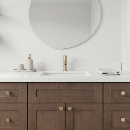 48" Coffee Bean Oak Shaker Vanity – Single Sink