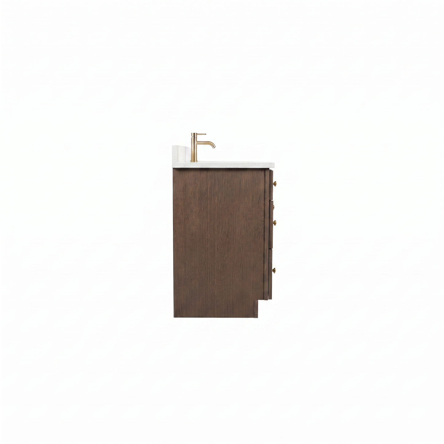 60" Coffee Bean Oak Shaker Vanity – Single Sink
