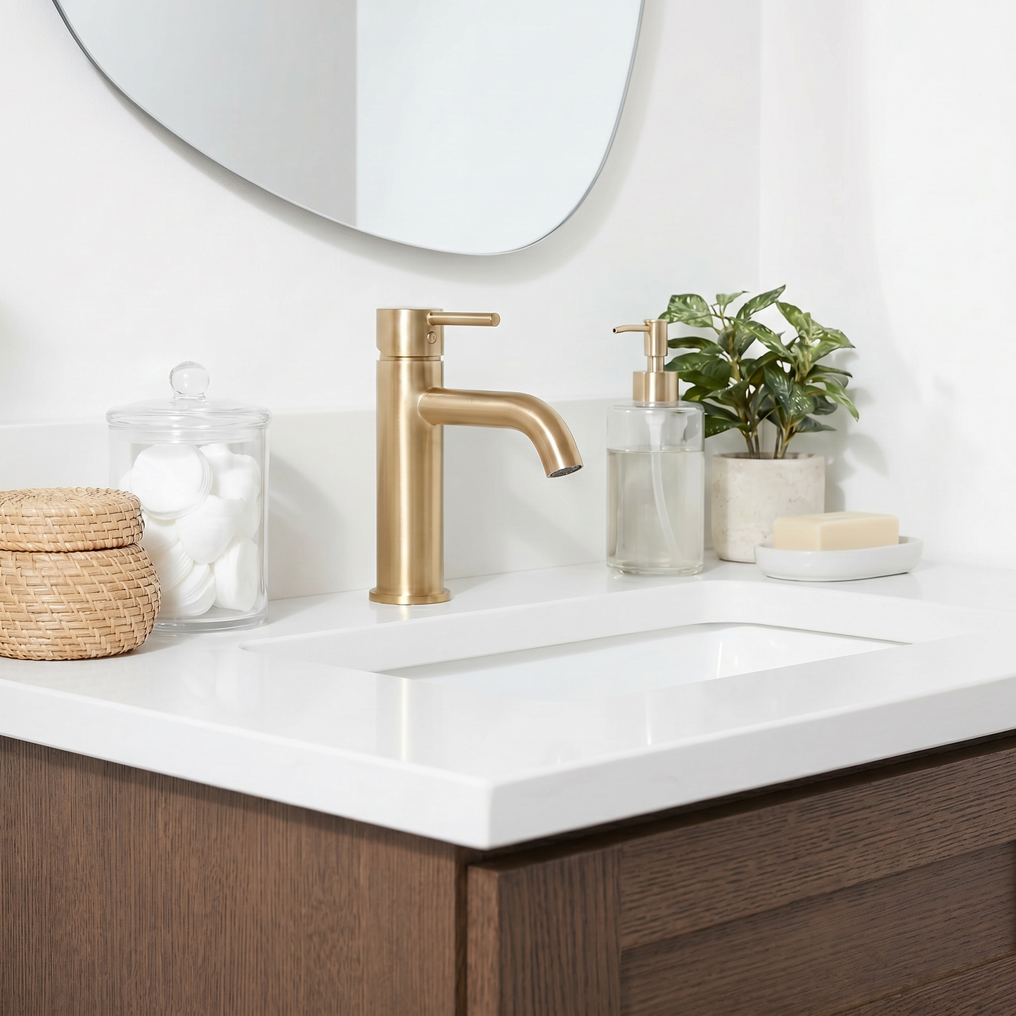 30" Coffee Bean Oak Shaker Vanity – Single Sink