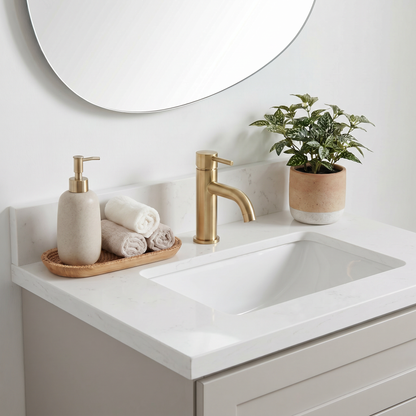 24" Taupe Shaker Vanity - Single sink