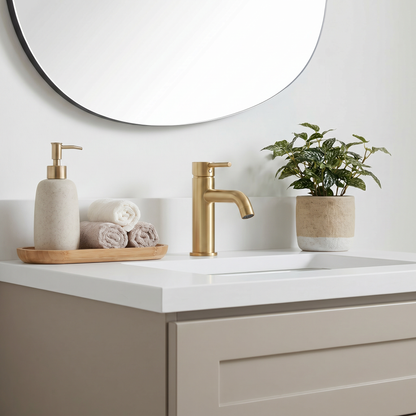 24" Taupe Shaker Vanity - Single sink