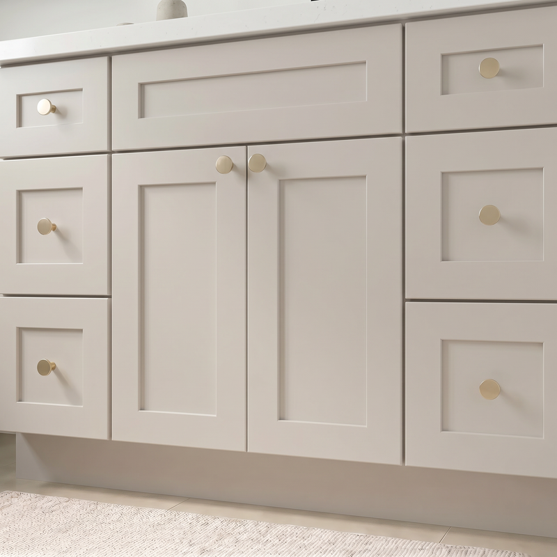 48" Taupe Shaker Vanity – Single Sink