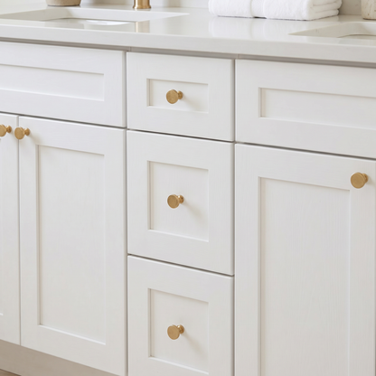 72" White Shaker Vanity – Double Sink
