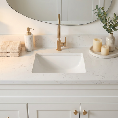 42" White Shaker Vanity – Single Sink