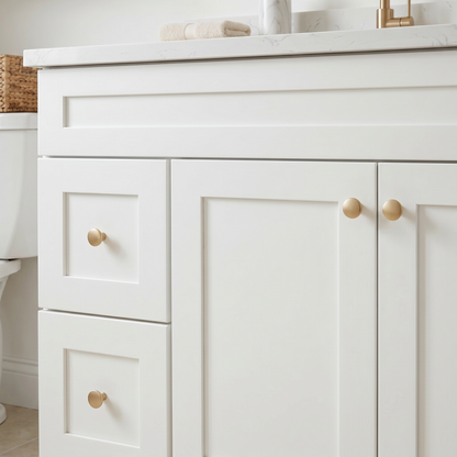 42" White Shaker Vanity – Single Sink