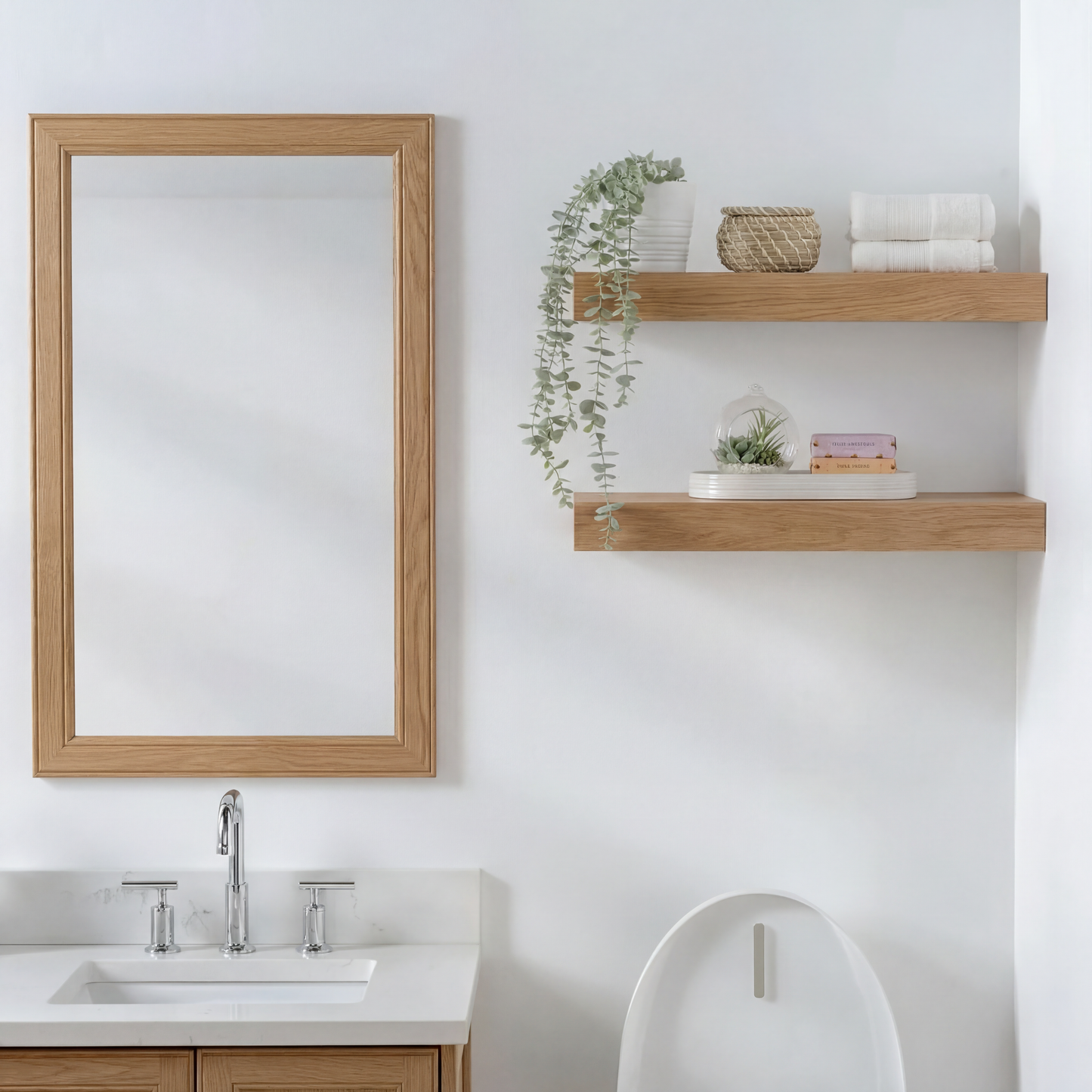 Oak Floating Shelf