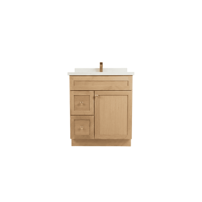30" White Oak Shaker Vanity