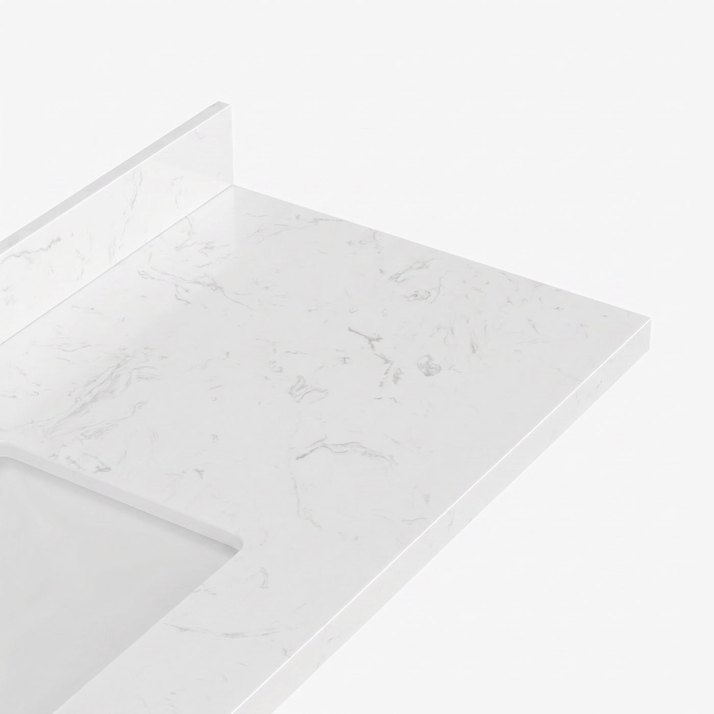 Carrara White quartz top