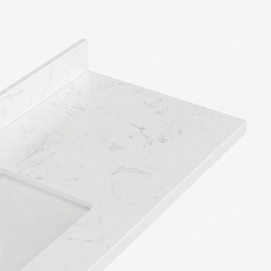 Carrara White quartz top