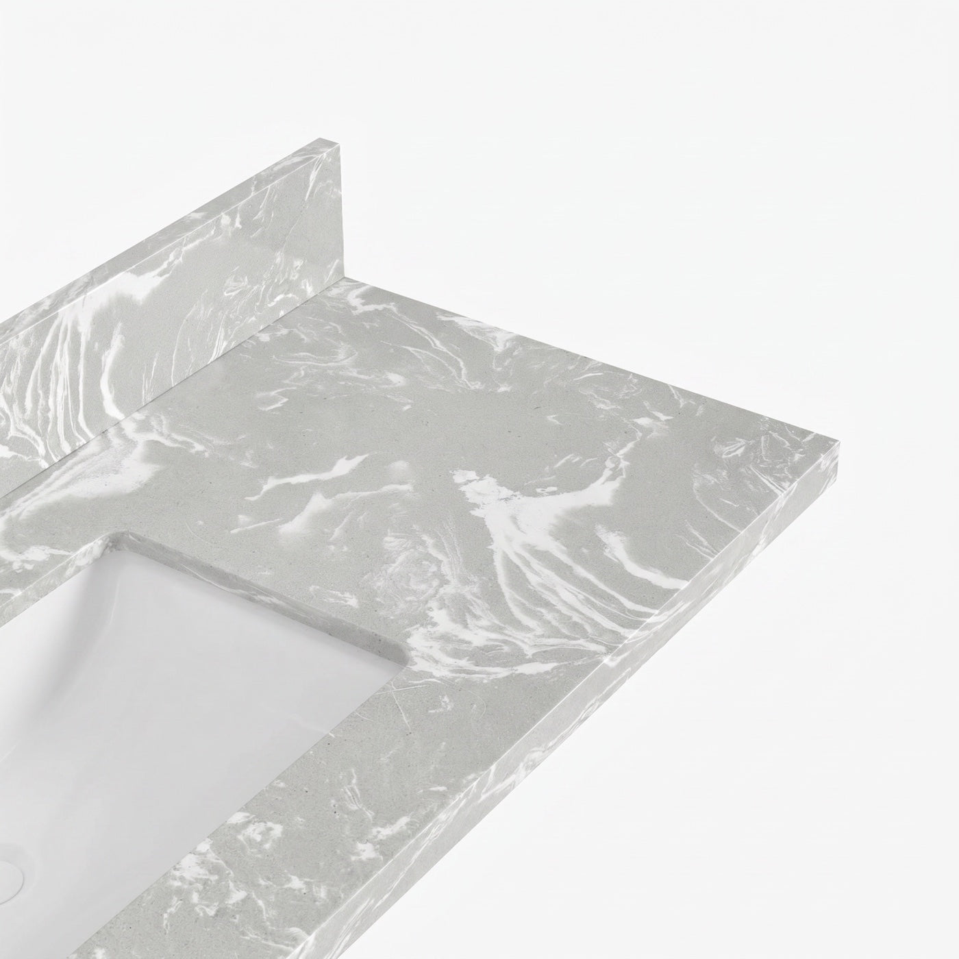 Cloudy Grey quartz top