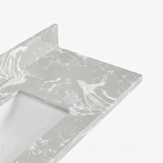 Cloudy Grey quartz top