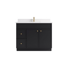 42" Slim Shaker Bathroom Vanity – Black