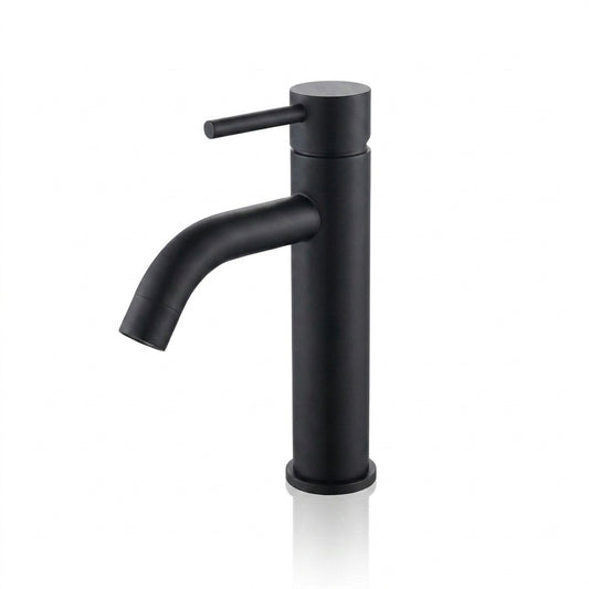 Matte Black bathroom faucet — single hole