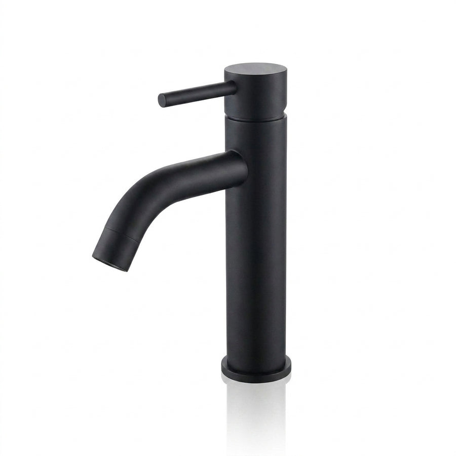 Matte Black bathroom faucet — single hole