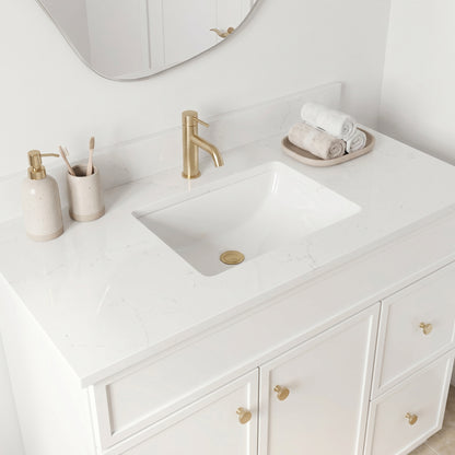 36" Slim Shaker Vanity — White