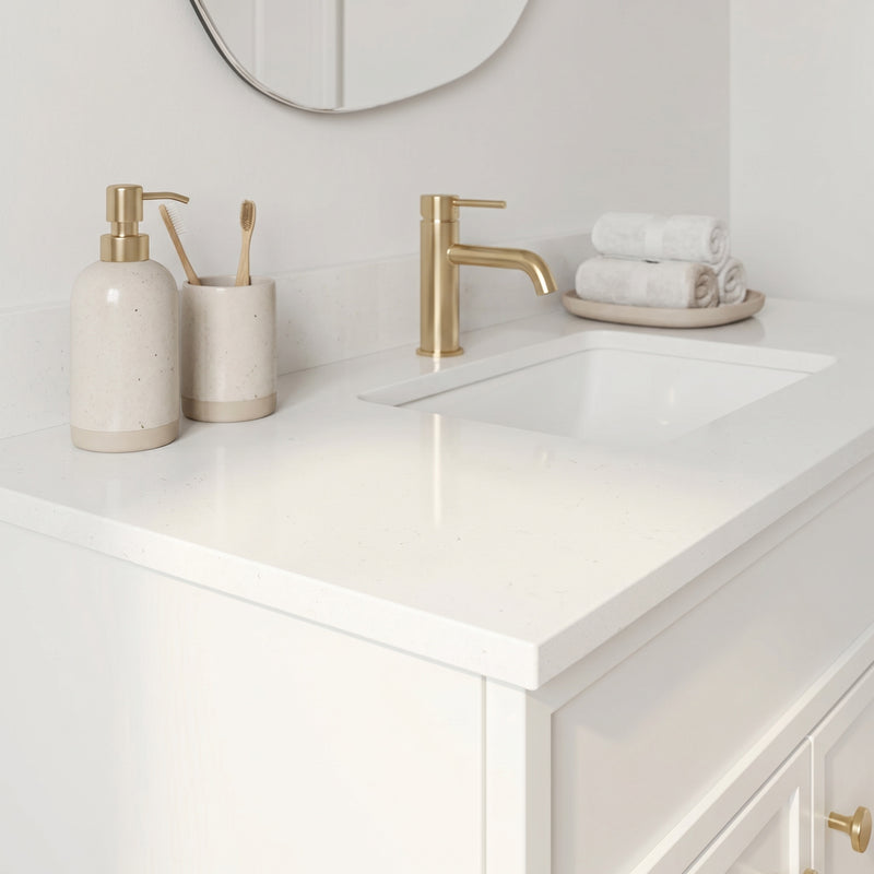 36" Slim Shaker Vanity — White