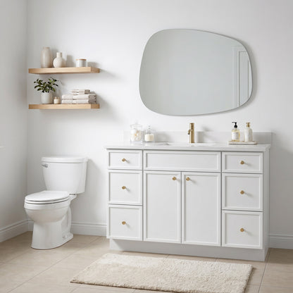 48" Slim Shaker Vanity — White