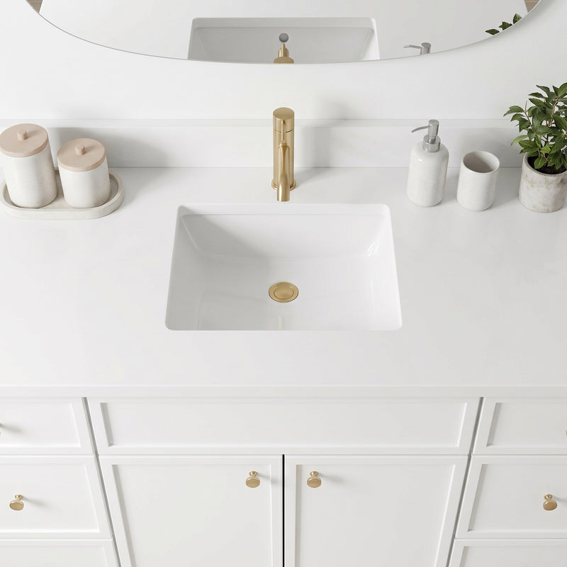 48" Slim Shaker Vanity — White