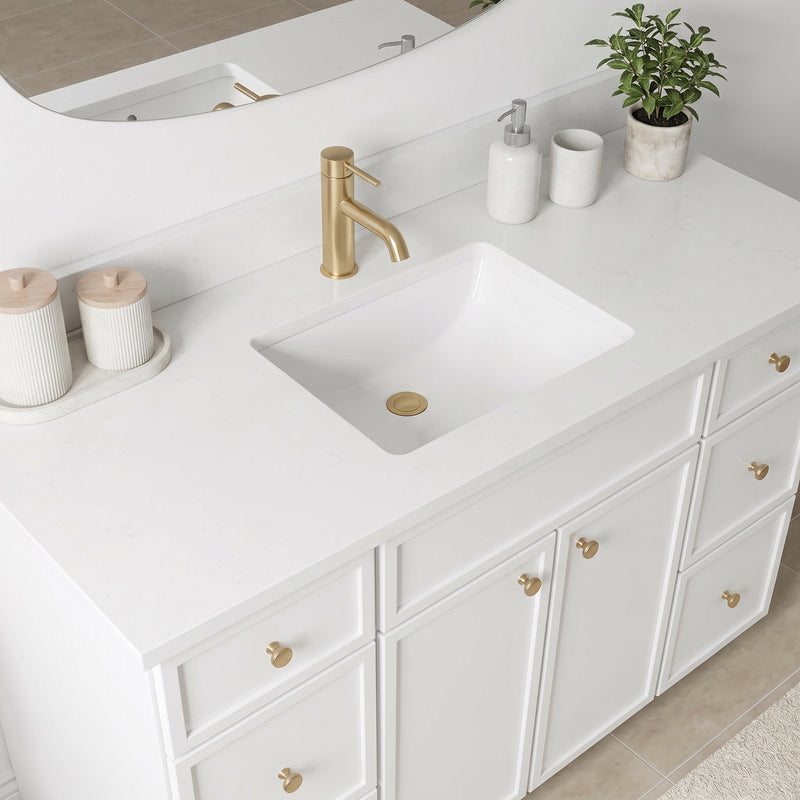 48" Slim Shaker Vanity — White