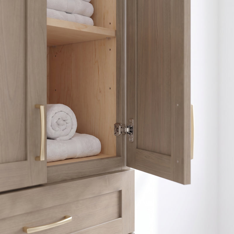 Willowdale Linen Tower Cabinet closeup open
